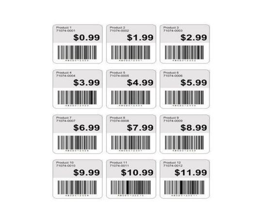barcode labels printed